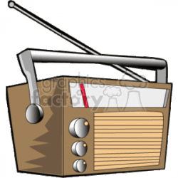 cartoon vintage radio clipart. Royalty-free clipart # 150230