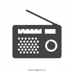 Radio Device Silhouette Free Vector