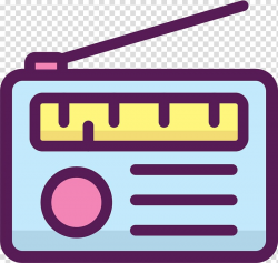 FM broadcasting Radio station , Hand drawn FM radio ...