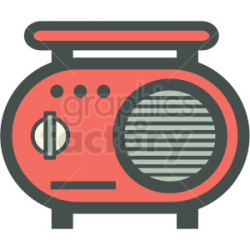 vintage radio vector icon image . Royalty-free icon # 406585