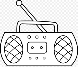 Radio black and white clipart 5 » Clipart Station
