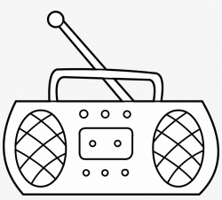 Clipart Music Radio - Radio Clip Art Black And White ...
