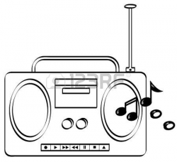 Radio Clipart Black And White | Free download best Radio ...