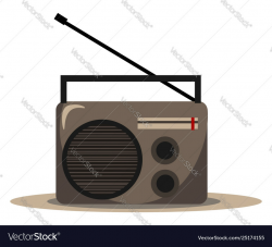 Clipart fm radio audio player or color