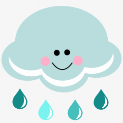 Storm Clouds Clipart - Clipart Cute Rain Cloud Transparent PNG ...