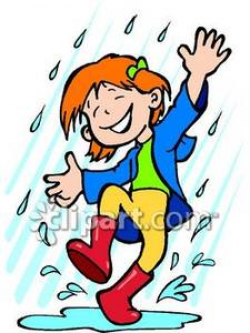 Happy Little Girl In the Rain | Clipart Panda - Free Clipart Images