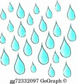 Rain Drops Clip Art - Royalty Free - GoGraph