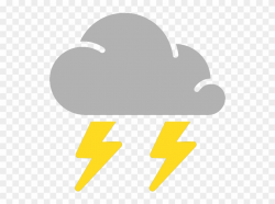 Clipart Rain Thunderstorm - Thunderstorm Clipart - Png Download ...