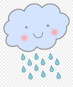 Rain Clouds Clip Art - Nuvem Sorrindo Em Png Transparent Png ...