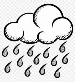 Rain Clipart Transparent - Rain Image Black And White, HD Png ...