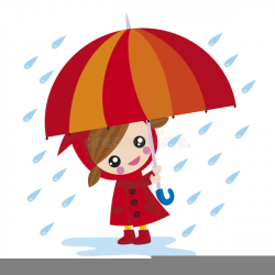 Girl With Umbrella In Rain Clipart | Free Images at Clker.com ...