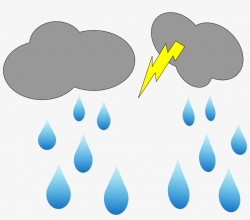Cloud And Rain Clipart With Sun Clip - Rain Animation Clipart PNG ...