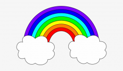 Rainbow With Clouds Clip Art - Rainbow Clipart - Free Transparent ...