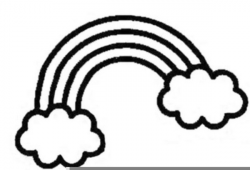 Rainbow Clipart Free Black And White | Free Images at Clker.com ...