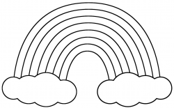 Rainbow black and white rainbow clipart black and white free images ...