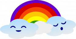 Public Domain Clip Art Image | Kawaii Rainbow | ID: 13534746015612 ...