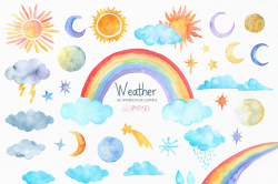 Weather clipart. Rainbow clipart