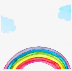 Paint Clipart Rainbow - Sky Background Watercolor - Free Transparent ...