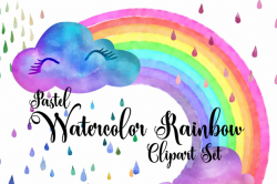 Pastel Watercolor Rainbows Clipart ~ Illustrations ~ Creative Market