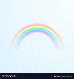 Transparent colorful rainbow icon abstract