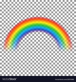 Rainbow transparent arch rainbow abstract