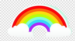 Rainbow illustration, Rainbow Cartoon Cloud, rainbow ...