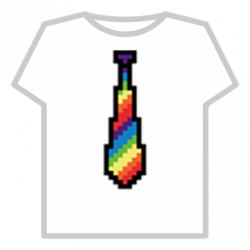 Rainbow Pixel Tie [Transparent] - Roblox