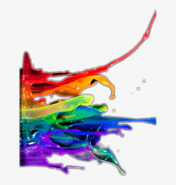 Clip Black And White Pride Paint Freetoedit - Rainbow Paint ...