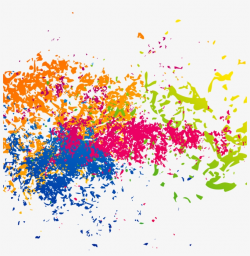 Png Transparent Paintsplatter Rainbow Colorful - Color ...