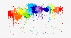Clipart White Paint Splash Png Images - Rainbow Paint ...