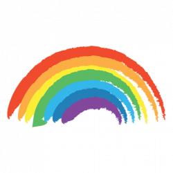 Colorful drawn rainbow - Transparent PNG & SVG vector