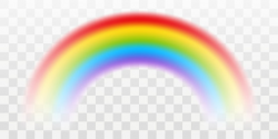 Vector rainbow with transparent effect - Buy this stock ...