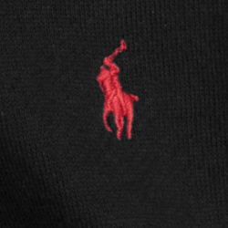 Polo Logo Hoodie Black