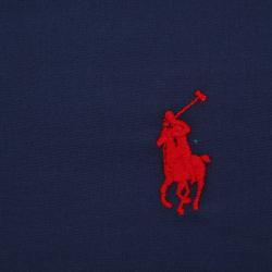 Polo Player Flat Sheet - Navy - Double