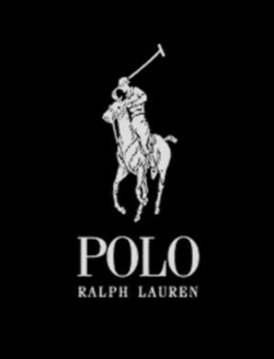 Ralph lauren (big pony) - black with white logo - small ...