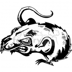 mad rat clipart. Royalty-free clipart # 387124