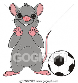 Stock Illustration - Happy little rat. Clipart Drawing ...