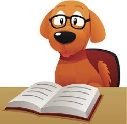 Image result for dog reading book clipart | Book Fair | Book care ...