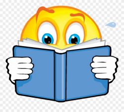 Free Reading Smile Cliparts, Download Free Clip Art, - Emoji Reading ...