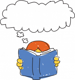 Clipart reading student thinking, Clipart reading student thinking ...