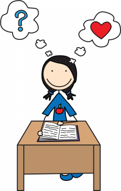 Students Reading Girl Student Clipart - Thinking While Reading ...