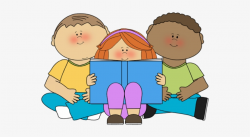 Kids Reading Clipart - Book Buddies Clip Art Transparent PNG ...