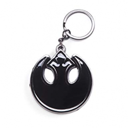 Star Wars Rebel Alliance Logo Black Gunmetal Keychain