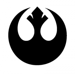Amazon.com: Star Wars Rebel Alliance Logo, Dark Blue, 8 Inch ...