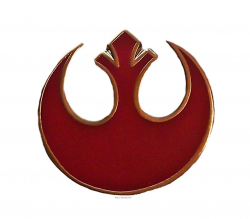 Star Wars REBEL ALLIANCE Sm RED Logo Enamel PIN