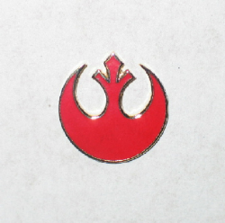 Classic Star Wars Rebel Alliance Red Logo Cloisonne Metal Pin Small Version