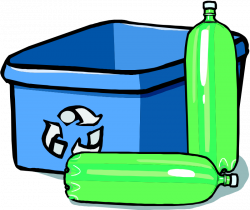 Free Clipart: Recycling bin and bottles | liftarn