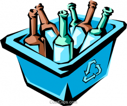 Recycled bottles Royalty Free Vector Clip Art illustration ...