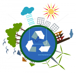 Recycle Green Energy Of Earth – Free vectors, illustrations ...