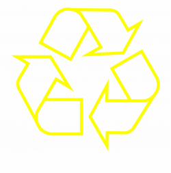 Yellow Universal Recycling Symbol / Logo / Sign - Please ...